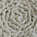 Schafwollteppich rund wolke